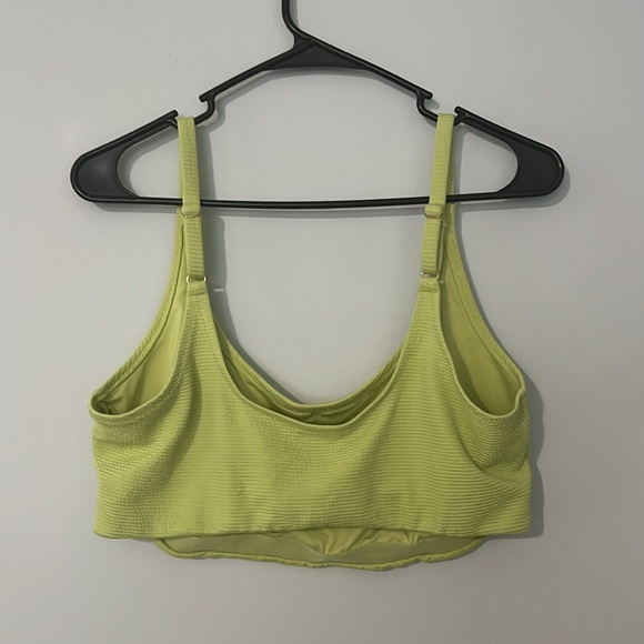 Old Navy Highlighter Textured Bikini Top Size 2X - Picture 2 of 3